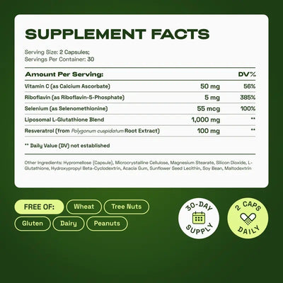 Breezly GlowDefense - Liposomal Glutathione